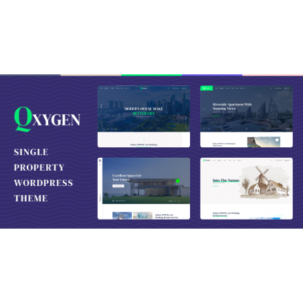 Qxygen - Single Property WordPress Theme