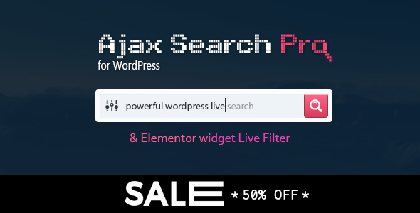 Ajax Search Pro - Live WordPress Search &amp; Filter Plugin