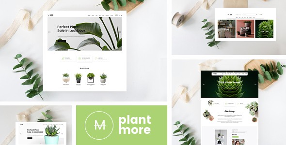 Plantmore  - OpenCart Theme (Included Color Swatches)