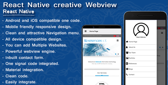 Creative webview | Web2app converter | React Native