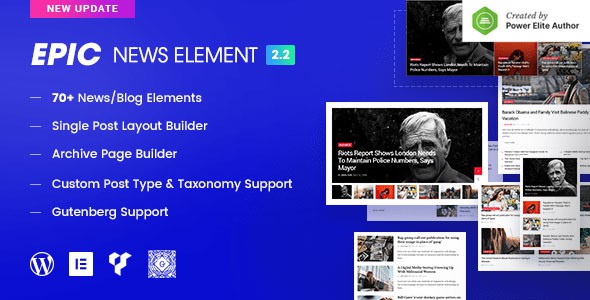 Epic News Elements - News Magazine Blog Element &amp; Blog Add Ons for Elementor &amp; WPBakery Page Builder