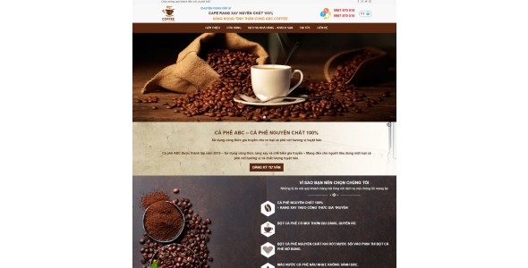 Theme wordpress bán cà phê