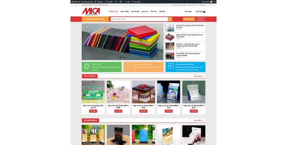 Theme wordpress bán sản phẩm Mica